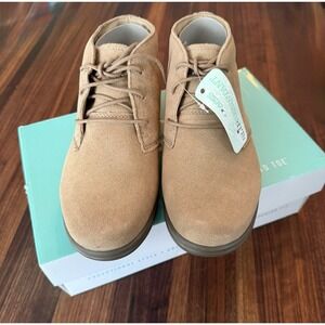 Apex Paige Tan Suede Casual Chukka Boots Women Size 6.5 Extra Wide New in Box